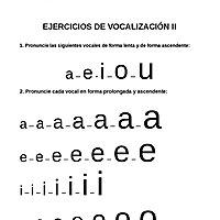 "Tecnicas O Ejercicios De Vocalización"